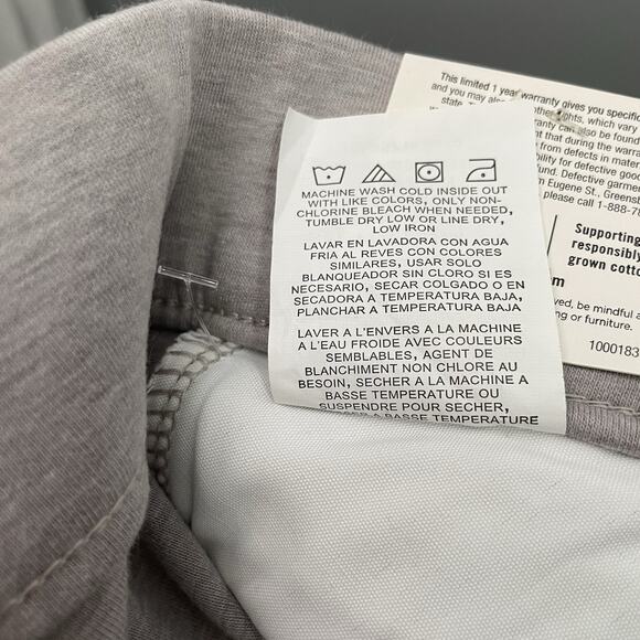 LEE Soft Knit Pants Size 14 Gray High Rise Wide Leg Pull On Lagenlook Comfort - Picture 8 of 15